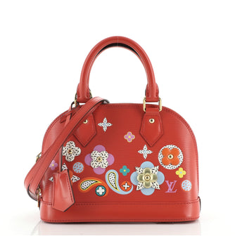 Louis Vuitton Alma Handbag Limited Edition Floral Patchwork Epi Leather BB