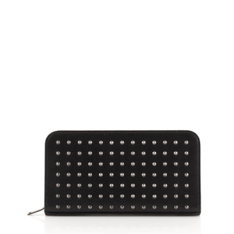 Saint Laurent Zip Organizer Wallet Studded Leather