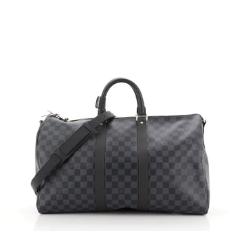 Louis Vuitton Keepall Bandouliere Bag Damier Cobalt 45