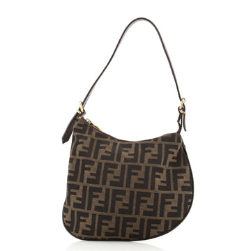 Fendi Vintage Zip Hobo Zucca Canvas Small