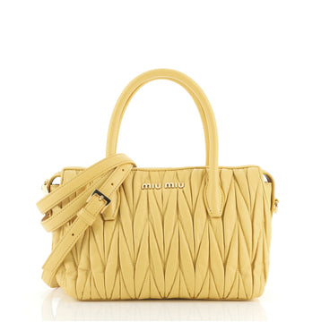 Miu Miu Avenue Bag Matelasse Leather Small