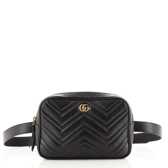 Gucci GG Marmont Square Belt bag Matelasse Leather