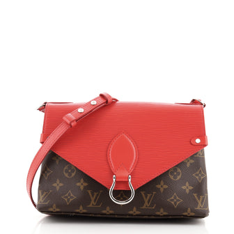 Louis Vuitton Saint Michel Handbag Monogram Canvas and Epi Leather
