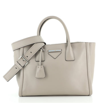 Prada Concept Double Zip Tote Calfskin Medium