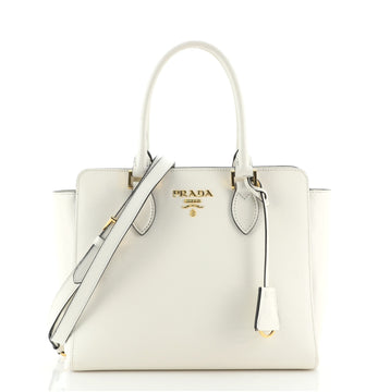 Prada Convertible Open Tote Saffiano Leather Small