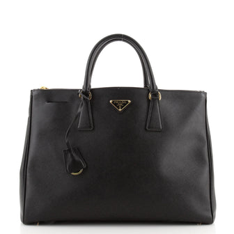 Prada Double Zip Lux Tote Saffiano Leather Large