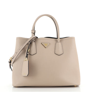 Prada Cuir Double Tote Saffiano Leather Medium