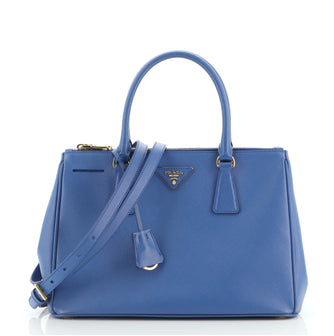 Prada Double Zip Lux Tote Saffiano Leather Small