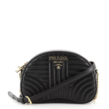 Prada Convertible Dome Crossbody Bag Diagramme Quilted Leather