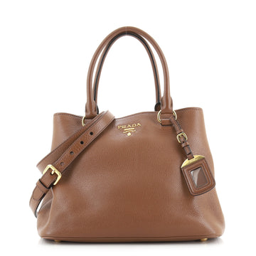 Prada Convertible Open Tote Vitello Daino Small