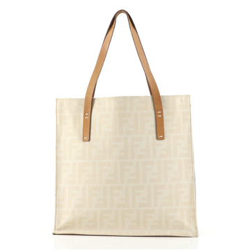 Fendi Shopping Tote Zucca Canvas with Leather Medium