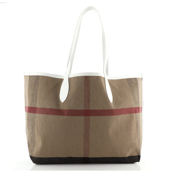 Burberry Doodle Reversible Tote Printed Canvas Large