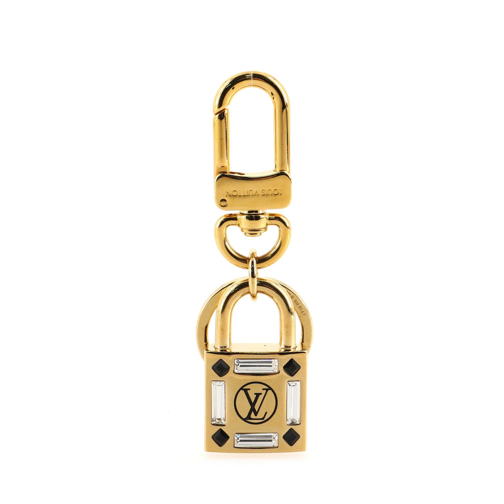 Louis Vuitton Lock Me Bag Charm and Key Holder Metal with Crystals Gold  764052