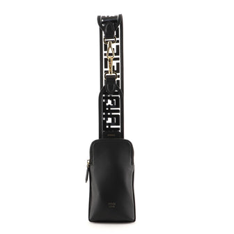 Fendi Strap You Shoulder Strap with Pouch Zucca PU
