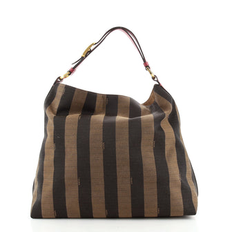 Fendi Pequin Hobo Canvas