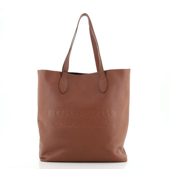 Burberry Remington Tote Embossed Leather Tall