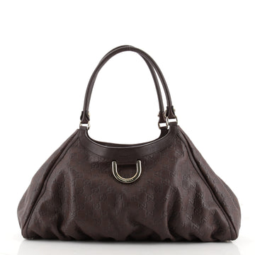 Gucci D Ring Hobo Guccissima Leather Large
