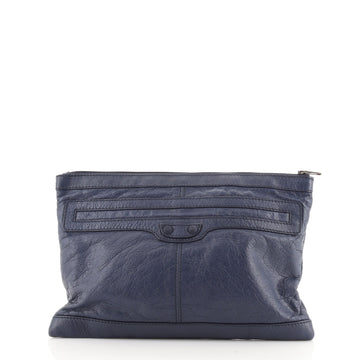 Balenciaga Covered Classic City Clip Pouch Leather Medium