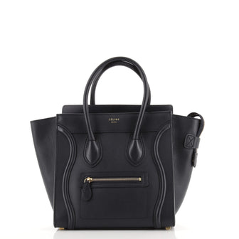 Celine Luggage Bag Smooth Leather Micro