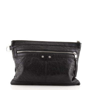 Balenciaga Classic City Clip Pouch Leather Medium
