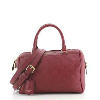 Louis Vuitton Speedy Bandouliere NM Handbag Monogram Empreinte Leather 25