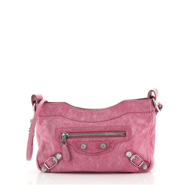 Balenciaga Hip Giant Studs Crossbody Bag Leather
