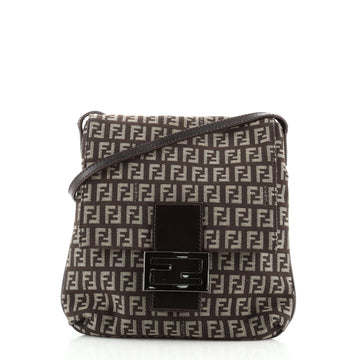 Fendi Vintage Flap Crossbody Bag Zucchino Canvas Small