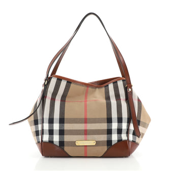 Burberry Canterbury Tote House Check Canvas Small