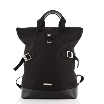 Saint Laurent Rivington Race Convertible Backpack Canvas with Leather