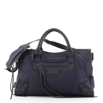 Balenciaga City Classic Studs Bag Nylon Medium