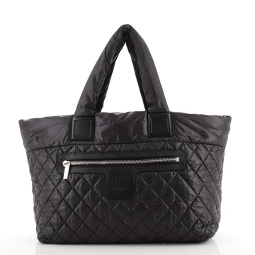 Chanel Coco Cocoon Zipped Tote Quilted Nylon Medium