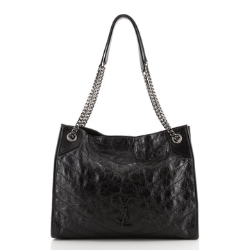Saint Laurent Niki Shopping Tote Matelasse Chevron Leather Medium