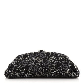 Chanel Paris-Shanghai Pudong Clutch Strass Embellished Tweed