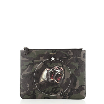 Givenchy Zipped Pouch Printed Coated Canvas