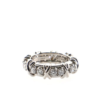 Tiffany & Co. Schlumberger Sixteen Stone Ring Platinum with Diamonds