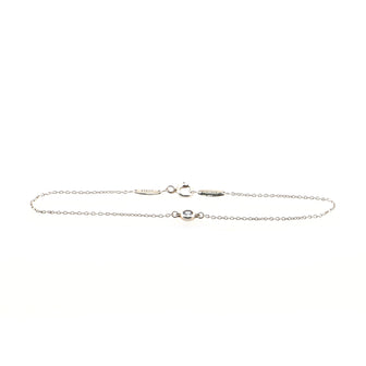 Tiffany & Co. Elsa Peretti Color By The Yard Bracelet Sterling Silver with Aquamarine .06CT