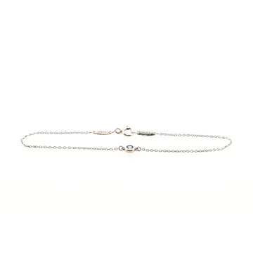 Tiffany & Co. Elsa Peretti Color By The Yard Bracelet Sterling Silver with Aquamarine .06CT