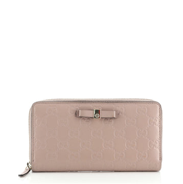Gucci Zip Around Wallet Guccissima Leather