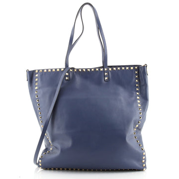 Valentino Rockstud Convertible Shopper Tote Leather Large