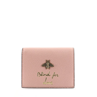 Gucci Animalier Flap Card Case Leather