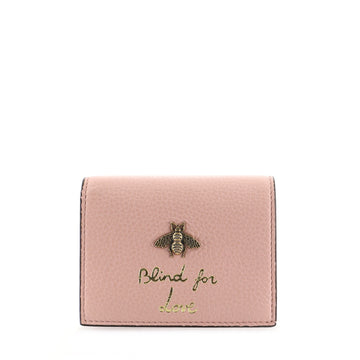 Gucci Animalier Flap Card Case Leather