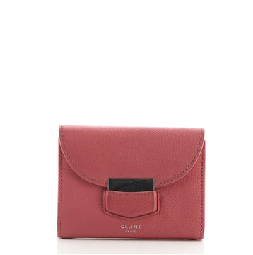 Celine Trotteur Flap Wallet Leather Small