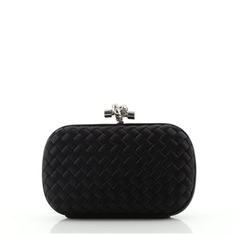 Bottega Veneta Box Knot Clutch Intrecciato Satin Small
