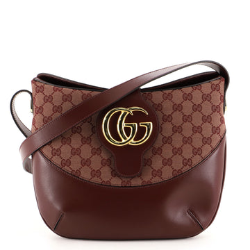 Gucci Arli Crossbody Bag Leather and GG Canvas Medium