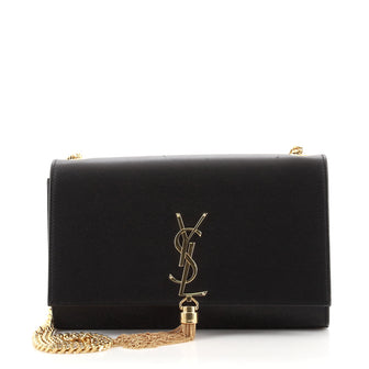 Saint Laurent Classic Monogram Tassel Crossbody Bag Leather Medium