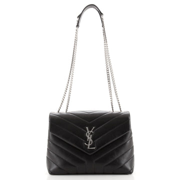 Saint Laurent LouLou Shoulder Bag Matelasse Chevron Leather Small