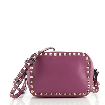 Valentino Rockstud Camera Crossbody Bag Leather
