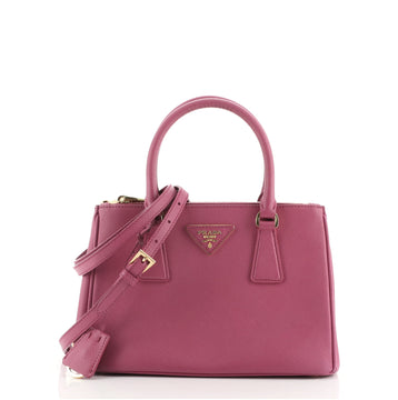 Prada Galleria Double Zip Tote Saffiano Leather Small