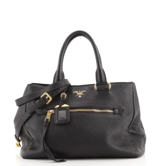 Prada Front Pocket Convertible Tote Vitello Daino Medium