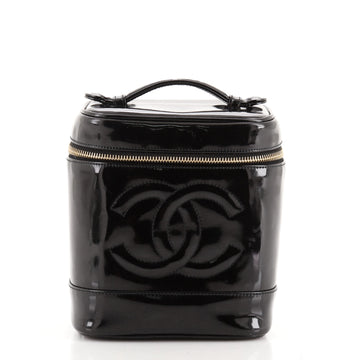 Chanel Vintage Timeless Cosmetic Case Patent Tall